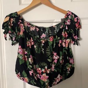 Ambience floral crop top